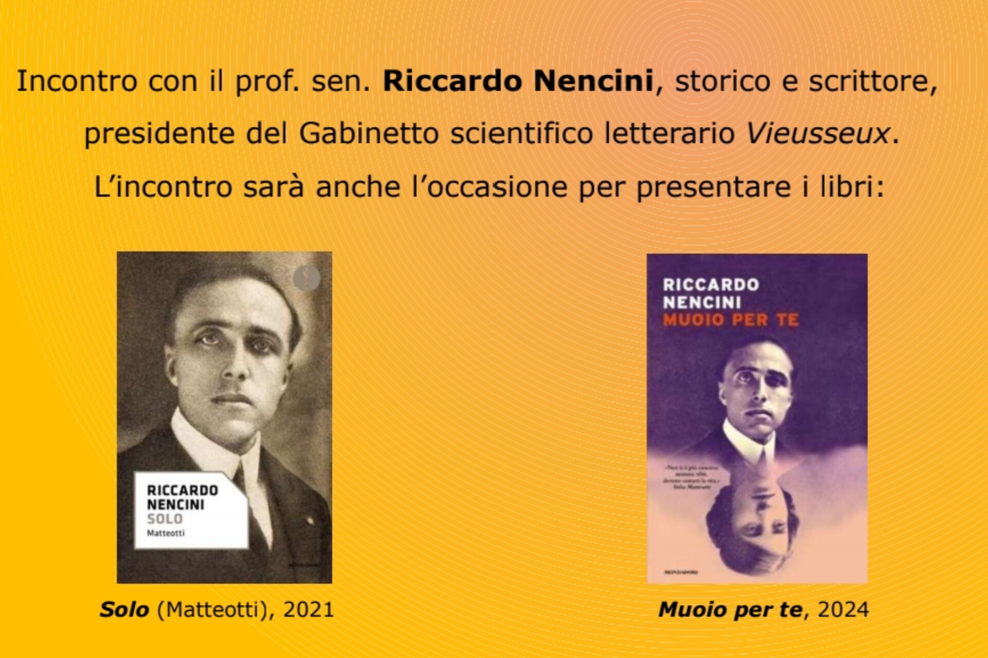 Riccardo Nencini a Lecco con Anpi e Psi